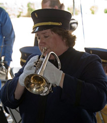 Elisa Koehler playing the cornet