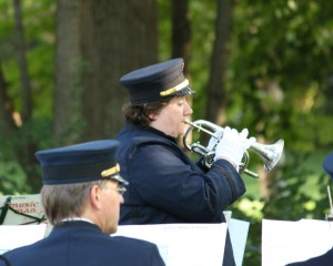 Elisa Koehler playing a cornet solo